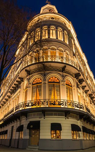 Wereldmuseum Rotterdam in the blue hour