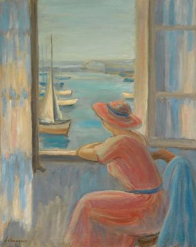 Voor het raam, Ile D'yeu (1919) van Peter Balan