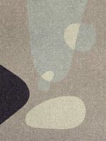 Abstracte kiezelstenen 8. Moderne abstracte minimalistische organische vormen in aardetinten.
