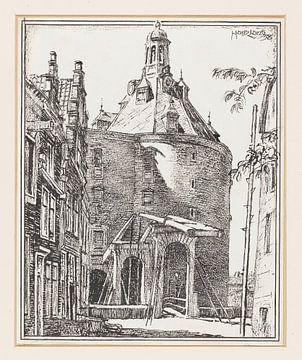 Huib Luns, Drommedaris te Enkhuizen, 1938 van Atelier Liesjes