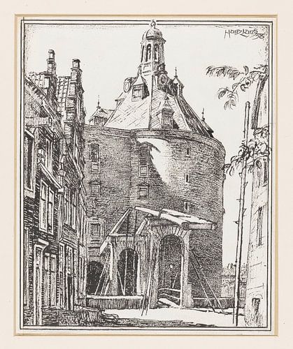 Huib Luns, Drommedaris te Enkhuizen, 1938