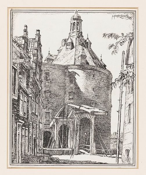 Huib Luns, Drommedaris at Enkhuizen, 1938 by Atelier Liesjes