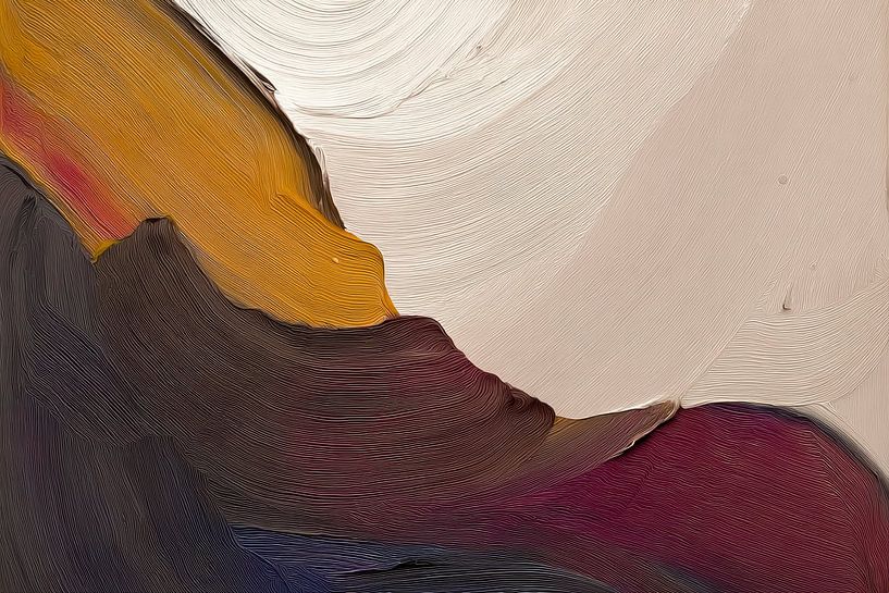 Soft earth tones with expressive brushstrokes by Digitale Schilderijen