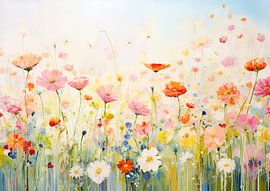 Blumen im Monet-Stil von Wunderbare Kunst