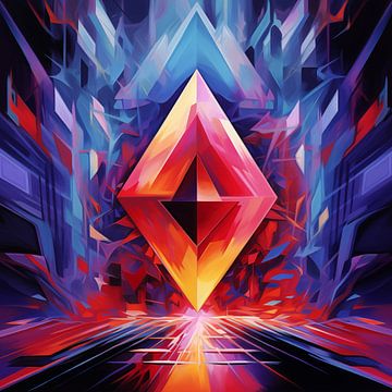 Ethereum abstract van The Xclusive Art