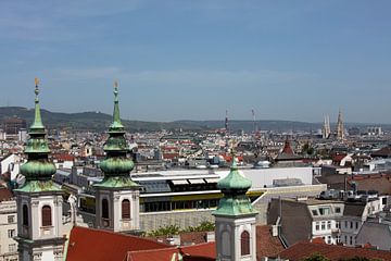Uitzicht over Wenen, Oostenrijk van Bianca Meyering Fotos - BMF