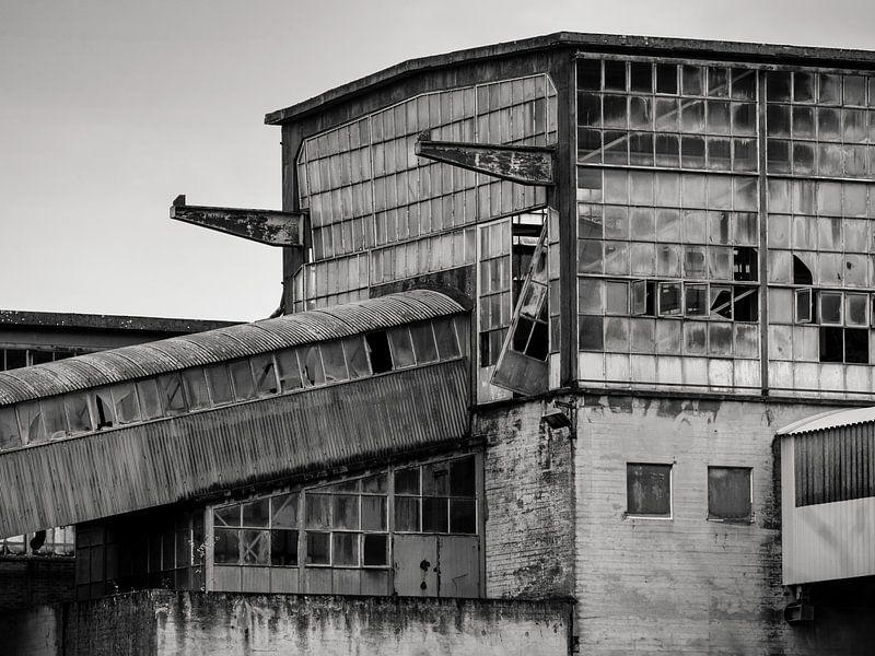 Detail of an abandoned industrial factory by Robin Jongerden