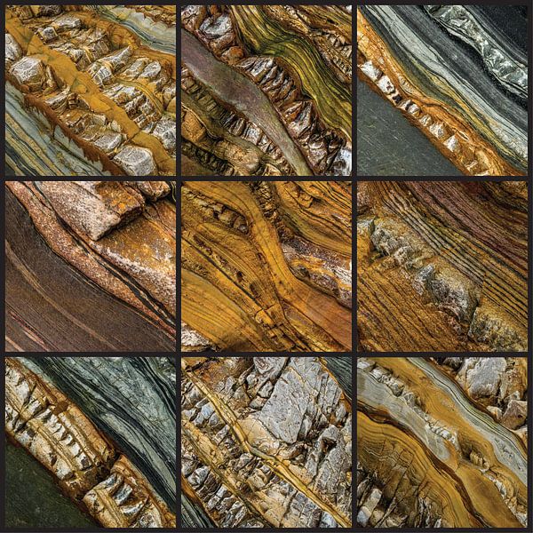 Rotsstructuren Playa de Silencio van Arina Keijzer