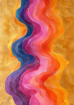 Peinture abstraite multicolore Modern No 2 sur Niklas Maximilian