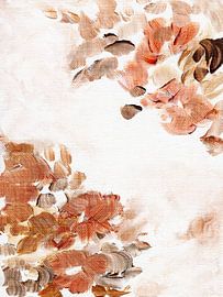 Painterly Brown Blossom Lll by Nikita Jariwala