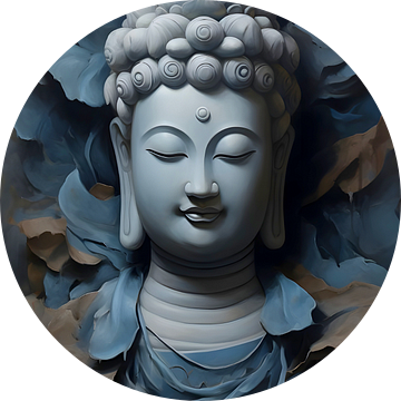 Blauwe Buddha van But First Framing