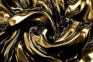 Abstract Alchemy - Golden Swirl