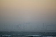 Dutch beach in the fog van Paul Teixeira thumbnail