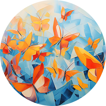 Abstracte vlinders panorama