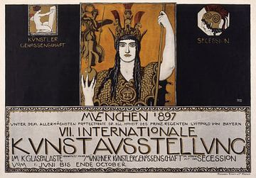 Franz von Stuck - Zevende Internationale Kunsttentoonstelling, München 1897 (1897) van Peter Balan