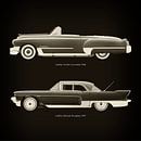 Cadillac Deville Cabriolet 1948 und Cadillac Eldorado Brougham 1957 von Jan Keteleer Miniaturansicht