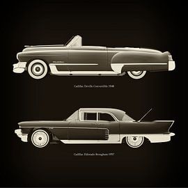 Cadillac Deville Convertible 1948 and Cadillac Eldorado Brougham 1957 by Jan Keteleer