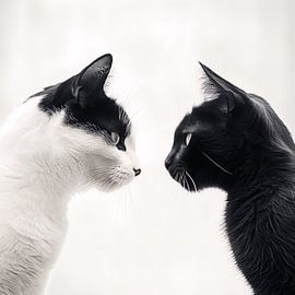 Katzen yin und yang von Thilo Wagner