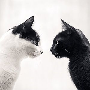 Katzen yin und yang