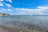 Motorboat on the south beach in Göhren on the island of Rügen by GH Foto & Artdesign thumbnail