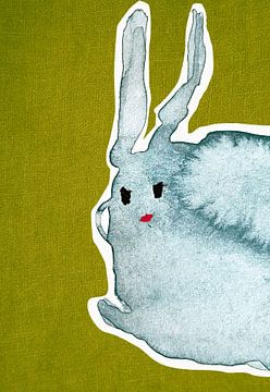 Rabbit Green Canvas1