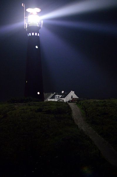 De vuurtoren van Schiermonnikoog(1) van Gerard de Zwaan