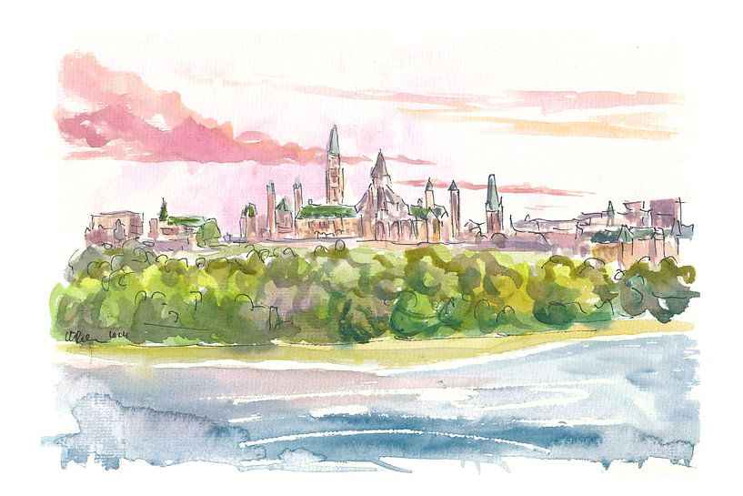 Ottawa Ontario Kanada Parliament Hill Stadtansicht von Markus Bleichner
