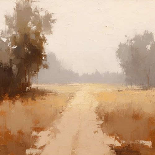 Beige Malerei Serenity's Refuge | Horizont
