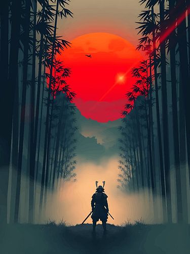 Red Sunset Warrior