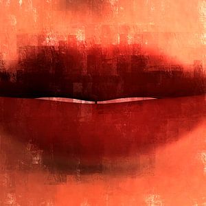 Abstract Rode Lippen
