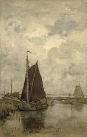 Ships in grey weather, Jacob Maris