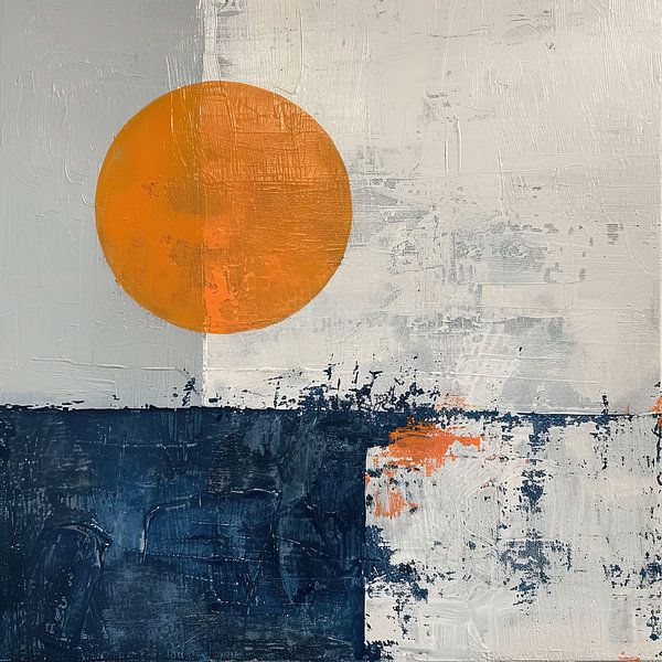 Sunrise over Ocean Blues by Modern Collection