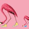 Pink Flamingo's snooping around van Gisela - Art for you