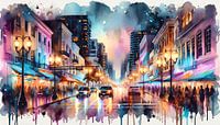 Miami Street bij nacht