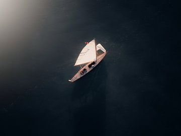 Sailing on a balmy summer evening in Kampen by DutchDroneBird