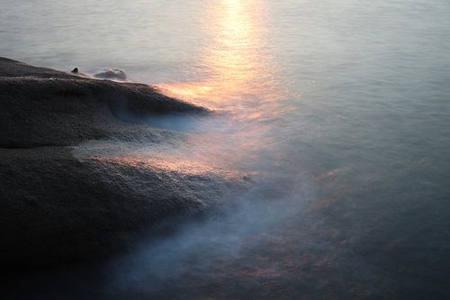 Couché de soleil sur la manche