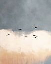 Vogelvlucht in pastelkleuren van Studio Allee thumbnail