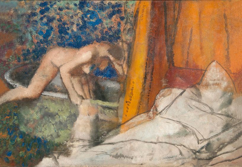 Das Bad, Edgar Degas von Meisterhafte Meister