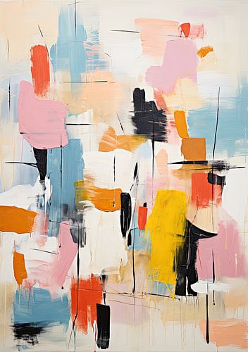 Peinture abstraite Impression d'art moderne Coloré