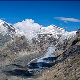 Gletsjer bij het Kaiser Franz Josef uitzichtpunt, Oostenrijk van Rietje Bulthuis