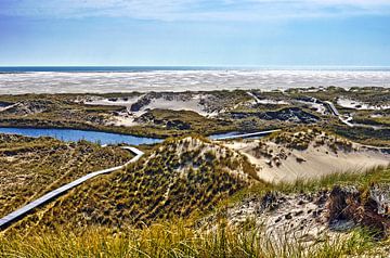 Duinen en strand op Noordzee-eiland Amrum