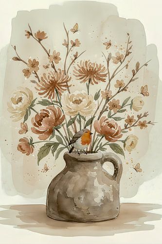 Japandi Robin Still-Leben von By Marjolein Design