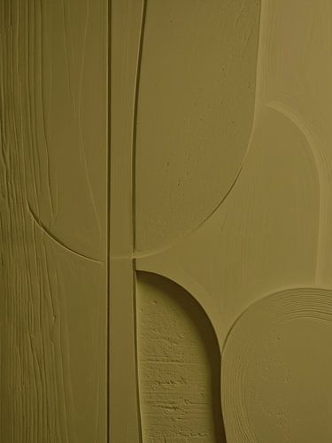 Minimalistische 3D-Kunst - Helles Olivgrün