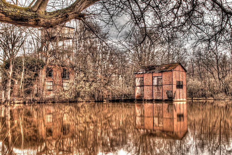 Pumpenhaus und Pumpenturm Bergwerk Houthalen von Joel Houbrigts