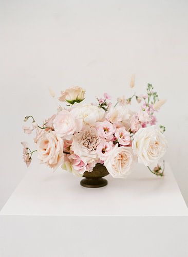 Still life with pink flowers | analog print