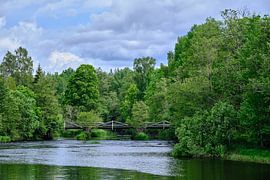 bridge over the Emån by Geertjan Plooijer