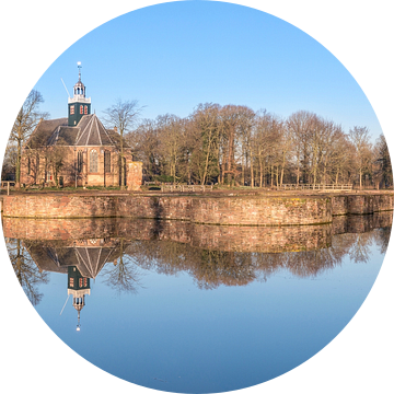 Slotgracht spiegel panorama van Fotografie Egmond