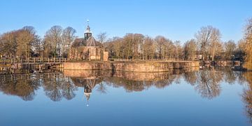 Slotgracht spiegel panorama von Fotografie Egmond