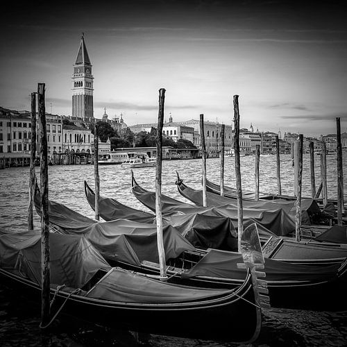 VENICE Grand Canal & San Marco's Tower | Monochrome 