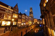 Vismarkt in Utrecht met de Domtoren op de achtergrond (3) van Donker Utrecht thumbnail